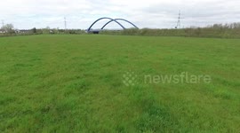 Drone Aerial Video Of Famous Toomebridge In Co. Antrim