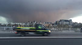 Storm approaches Waterloo bridge