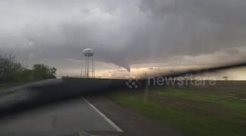 Funnel cloud in northwest Missouri