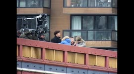 Benedict Cumberbatch filming on Vauxhall Bridge  1
