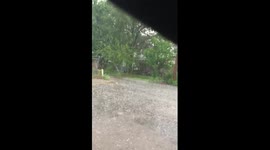HAIL in Wichita, Kansas 4-26-16