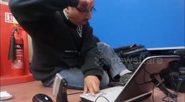 Photo journalists working to deadlines filing in there work on slow wi fi 