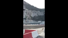 Agustawestland helicopter low training over Gibraltar