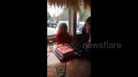 DUPLICATE 92-year-old bartender celebrates birthday