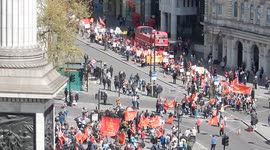 International Workers' Day protest in Trafalgar Square