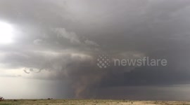 Time-lapse of a storm hitting Texas