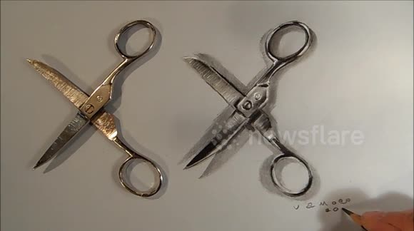 How to Draw a Realistic Scissors, by Vamos