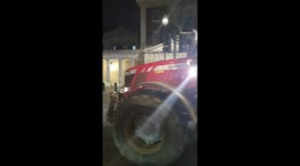 Tractors protest in London. Slow motion protest to defend farmers blocked the traffic in the center of London yesterday.