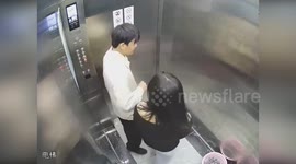 Young woman accidentally drops brand-new iPhone down lift shaft