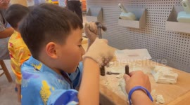 Child’s Archaeology Game in Beijing, China