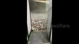 Huge hailstones strike in Yiwu, China