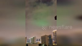 Spectacular auroras seen in night sky over China as powerful sun storm hits earth