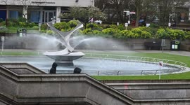 Walking down the stairs by The Mary Seacole Memorial Statue, London, United Kingdom