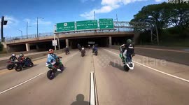 Motorcycle Stunt Rider Ends up in Flames