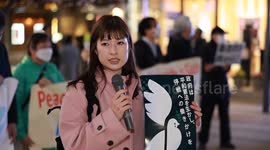 Protesters rally against Japan's increasing defence budget in Tokyo