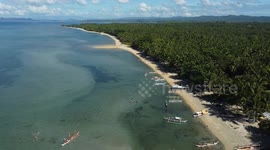 Aerial Beach View of Agdangan, Quezon Province, Philippines