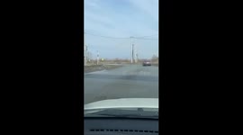 Tanker collides with car running red light in Nizhny Tagil, Russia