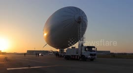 China's homegrown airship AS700 completes first trial flight in Hubei