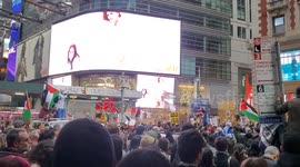 Thousands of demonstrators flooded NYC Streets  in Massive Pro-Palestine Protest