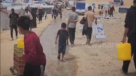 The crisis of providing potable water in the Gaza Strip.