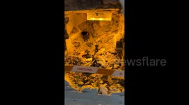Chinese woman magically transforms socket hole on wall into stunning miniature mine scene