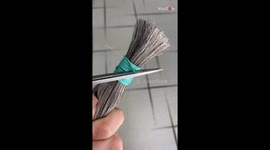 Oddly-soothing BTS look at what happens before hair extensions are applied