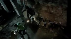 Shocking! Leopard attacks man after straying into residential area in northern India, rescued