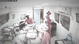 Midwives protect newborn babies during Taiwan earthquake
