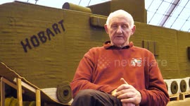 Volunteers knit life-sized tank to commemorate D-Day