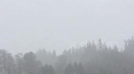 Watch as heavy snow falls in Inverness as unexpectedly cold April weather returns