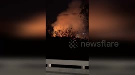 Wildfire Raging Before Containment Efforts in Jalapa, Guatemala