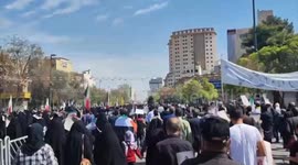 Thousands March For Palestine In Tehran, Iran