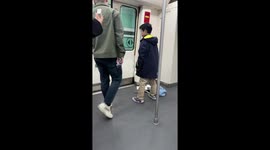 Pupil caught 'losing homework on the subway'