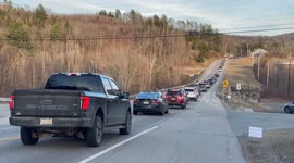 Post-eclipse traffic fills southbound route in northern New Hampshire