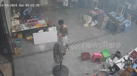 Fire breaks out inside factory in Thailand