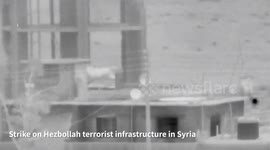 Israeli forces strike Hezbollah targets on Syrian front