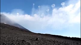 Italy: Mount Etna Blows Vortex Rings Into Sky 2
