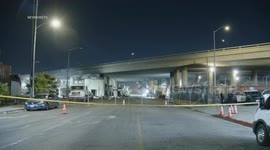 DTLA Pallet Yard Fire Cleanup Begins, Closures in Place in Los Angeles, CA, USA