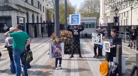 Save Our Bullies protesters gather outside New Scotland Yard