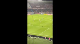 Dog Runs Onto Field and Steals Ball During Soccer Match