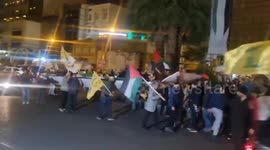 Celebrations in the capital of Iran, Tehran, amid Iran's strikes on Israel