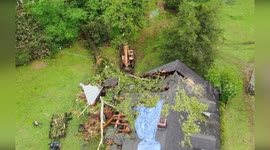 Devastating Storm Strikes Hinds County, MS, USA