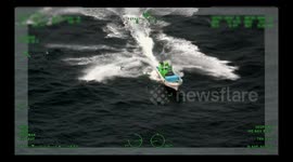 Coast Guard Intercepts Illegal Fishermen off Texas Coast, USA