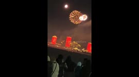 Cross-border spectacle: Russians watch Chinese fireworks across the river