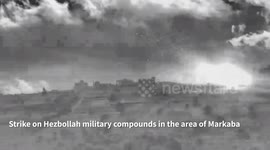 Strike on Hezbollah military compounds in southern Lebanon