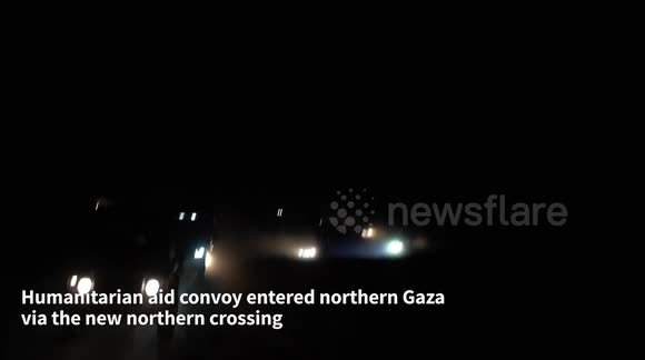 Humanitarian aid convoy enters Northern Gaza - Buy, Sell or Upload ...
