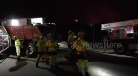 Wildfire continues to burn in eastern Spain