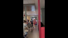 Lola dances with Jollibee in Lucban celebration