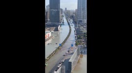 Dubai underwater: Aerial footage shows severity of floods