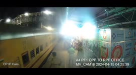 A RPF Constable has saved a passenger from the brink of danger at running train Mayiladuturai stastion on Southern India